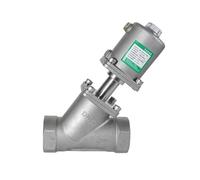 DN50 Stainless Steel Pneumatic Seat Valve Normally Closed/Open Pneumatic Actuator Angle Seat Valves 16bar(Normally Open,Single Acting)