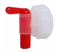 DN61 61Mm Water Tap,Plastic Garden Drum Tap Connector Red White Flow Dispenser,For 15-60 Liter Tanks With DN 61 Threads,For Plant Nutrient Tank,Horticultural Watering System,Irrigation Equipment(1pcs)
