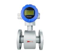 DN65 DN80 DN100 Electromagnetic Flowmeter For Sewage Waste Water Electronic Integrated Flow Meter 4-20mA Precise Readings(DN100)