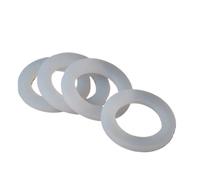 DN8/10/15/20/25/32/40 Silicone Gasket Flat Sealing Washer Spacer for 1/4" 3/8" 1/2" 3/4" 1" 1-1/4" 1-1/2" BSP NPT Fitting 10PCS(DN25 20x31x3mm)