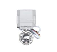DN8-25 1/4''-1'' Proportional V-Type Ball Valve SS304 V Shaped Modulating Valve 4-20mA 0-5V 0-10V Input Signal(DN20,BSP_PWM Out_4-20MA)