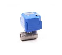 DN8-DN25 Motorized Ball Stainless Steel 2-Way 2/3 Wire Actuator with Manual Switch AC220V DC24V DC12V ADC9-24V(Ac220v-cr01,DN20)
