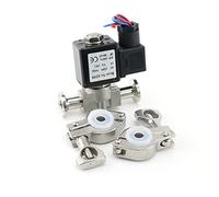 DN8 VX2120-08-SS-NC Normally Closed Stainless Steel Solenoid Valve 12V 220V 1Pcs(with K25.4mm,DC12V)