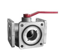 DN80/3 Inch Sprinkler Four-Position Three-Way Ball Valve Oil Tanker Valve Square Flange 2 Inch 2.5 Inch(1)