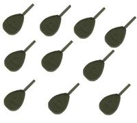 DNA 10x Carp Fishing Casting Ledger Weights 1.5oz 2oz 2.5oz 3oz 3.5oz Inline Style NGT (2.5)