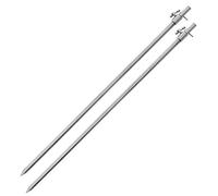 DNA 2, 4 or 6x 50-90cm Extendable Stainless Steel Adjustable Lightweight Carp Coarse Fishing Bank Sticks Rests (6x Bank Sticks)
