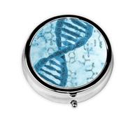 DNA BlueMeta Pill Box 3 Compartment Medicine Case,Portable Organizer
