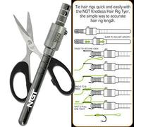 DNA Carp Coarse Fishing Tackle Hair Rig Hook Tying Tyer Tool + Braid Scissors