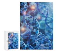 DNA Cell Scientific Jigsaw Puzzle for Adults Wooden Challenging Puzzles Gift for Family Friends