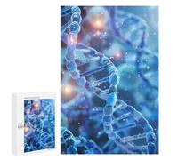DNA Cell Scientific Jigsaw Puzzle for Adults Wooden Challenging Puzzles Gift for Family Friends