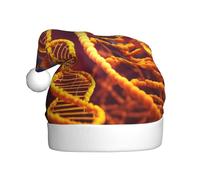 Dna Chain Photo Christmas Hat Santa Hat Costume Accessory For Xmas New Year Holiday Party Headwear
