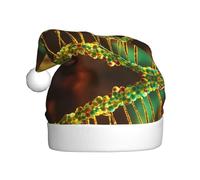 Dna Chain Photo Christmas Hat Santa Hat Costume Accessory For Xmas New Year Holiday Party Headwear