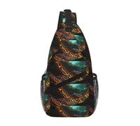 DNA Chain Photo Crossbody Sling Bag Crossbody Shoulder Chest Bag Shoulder Strap Waist Fanny Pack Men Women