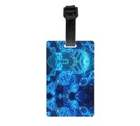 DNA Chain Photo Print Compact and Convenient Luggage Tag - Full Print, Single-Sided Design - Easy Identification for Your Belongings