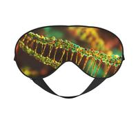 DNA Chain Photo Print Eye Mask, Soft and Breathable, Suitable for Nap, Travel, and Night Sleep