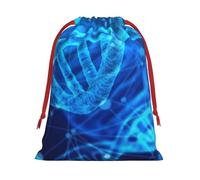 Dna Chain Photo Print Multi-Functional Drawstring Reusable Gift Pouch Daily Storage All Occasions Use