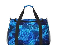 DNA Chain Photo Print Weekender Bag,Gym Bag with,Carry On Luggage Overnight Weekend Bag, Holdall Handbag & Shoulder Bag for Travel Fitness