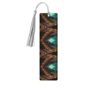 DNA Chain Photo Print Wooden Bookmarks Tassel Bookmark Book Marks Reading Accessories,for Book Lovers Teachers