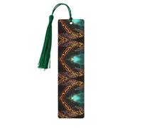 DNA Chain Photo Print Wooden Bookmarks Tassel Bookmark Book Marks Reading Accessories,for Book Lovers Teachers