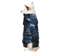 DNA Chain Photo Printed Dog Hoodie Soft Dog Sweatshirt Cute Cat Dog Clothes for Small Dogs Kitten Puppy, 2XL