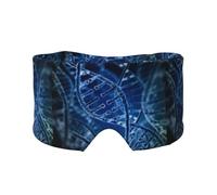 DNA Chain Photo Printed, Full Eye Covers Light Blocking Eye Mask Sleep Eye and Ear Muffs