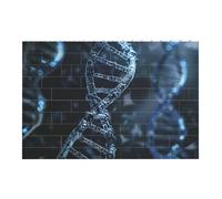 DNA Chain Photo Printed Jigsaw Puzzle 14.4x9.8 CM, Rectangular Puzzle Challenging Game for Adults Gifts, Family Fun Decorative Wall Decor