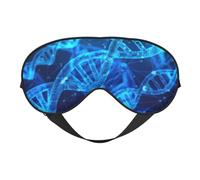 DNA Chain Photo Printing Rest Sleep Eye Mask, Soft Eye Mask for Home & Camping, Blocks Light, Comfortable for Most Users