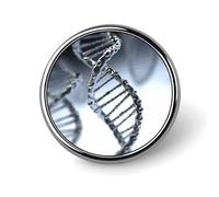 DNA Chain Photo Round Badge Cute Enamel Lapel Pin Brooches Button Pin Personalized Clothing Decoration Unisex Badge Holder Hats Bags Shirts Decor