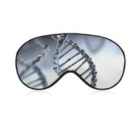 DNA Chain Photo Sleeping Mask, Light Blocking Eye Mask, Comfortable and Soft, Eye Cover with Elastic Band, Suitable for Men and Women, Suitable for Travel/Sleeping