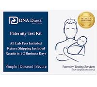 DNA Direct Solutions DNA Direct Paternity Test Kit - All Lab Fees & Shipping to Lab Included - Results in 2 Business Days