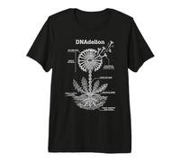 DNA Double Helix DNAdelion Dandelion Biology Science Pun Premium T-Shirt
