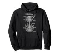 DNA Double Helix DNAdelion Dandelion Biology Science Pun Pullover Hoodie