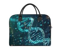 DNA Double Helix Duffle Bag for Women Men - 30L Nylon Outdoor Gym Bag Lightweight Overnight Weekender Bags with Detachable Shoulder Strap, Carry on Luggage for Travel