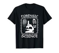 DNA Fingerprint Footprint Microscope Forensic Science T-Shirt