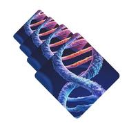 Dna Genetic Helix Car Air Fresheners 4 Pcs Funny Hanging Car Air Fresheners Cute Long Lasting Scented Mirror Hanging Decoration Ornaments Gift For Men Women Square