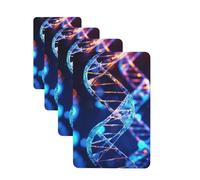 Dna Genetic Helix Car Air Fresheners 4 Pcs Funny Hanging Car Air Fresheners Cute Long Lasting Scented Mirror Hanging Decoration Ornaments Gift For Men Women Rectangle