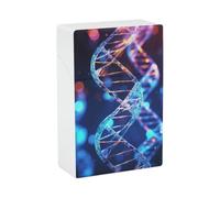 DNA Genetic Helix Cigarette Case Anti-Squeezing Waterproof Cigarette Packing Box with Lightweight Pocket Cigarette Storage Case for Men Women Gifts