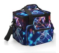DNA Genetic Helix Cooler Bags Portable Soft Cooler Bag Lightweight Ice Chest Insulated Lunch Bags Camping Cooler Bag Cooler Lunch Tote Coolers for Picnic Travel Beach