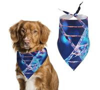 DNA Genetic Helix Dog Bandana Triangle Dog Scarf Washable Polyester Dog Bibs Cute Pet Bandana for Medium Large Dogs Puppy and Cats