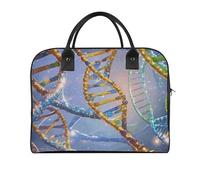 DNA Genetic Helix Duffle Bag for Women Men - 30L Nylon Outdoor Gym Bag Lightweight Overnight Weekender Bags with Detachable Shoulder Strap, Carry on Luggage for Travel