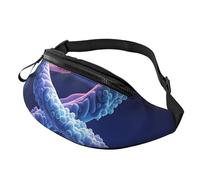 DNA Genetic Helix Fanny Pack for Men Women, Waterproof Sports Waist Bag Fashion Belt Bag Crossbody Bags Hip Bum Bag with Adjustable Strap Large Sling Bag Purse for Travel Hiking