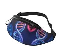 Dna Genetic Helix Fanny Pack Waist Bag For Men Women, Lightweight Adjustable Belt Bag Fashion Hip Bum Bag For Travel Hiking Running