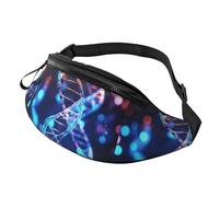 Dna Genetic Helix Fanny Pack Waist Bag For Men Women, Lightweight Adjustable Belt Bag Fashion Hip Bum Bag For Travel Hiking Running