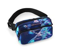 DNA Genetic Helix Fanny Pack with Multiple Pockets, Personalized Waist Bag with Zipper, Multifunctional Bum Bags for Travel, Belt Bag with Adjustable Strap, Crossbody Bags