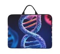 DNA Genetic Helix Laptop Case Sleeve 14 inch Shockproof Protective Notebook Case Travel Laptop Bag with Handle Waterproof Computer Cover Briefcase Handbags for Men Women