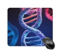 DNA Genetic Helix Mouse Pad Square Laptop Mouse Mat Cute Computer Mousepad Keyboard Pad Non-Slip Desk Pads for Gaming Office Work Home 25 * 30cm