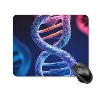 DNA Genetic Helix Mouse Pad Square Laptop Mouse Mat Cute Computer Mousepad Keyboard Pad Non-Slip Desk Pads for Gaming Office Work Home 20 * 25cm