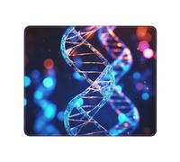 DNA Genetic Helix Mouse Pads Custom Design, Waterproof Gaming Mousepad Washable Computer Mousepads with Non-Slip Rubber Base Square Mouse Mat for Laptop Office Home 10 x 12 inch