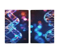 DNA Genetic Helix Passport Card Holder Travel Passport Covers Case Pu Passport Book Cover Passport Wallet Cover Case Passport Protective Cover Unisex Passport Protector, style, 20.3x13.8cm