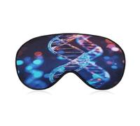 DNA Genetic Helix Sleep Mask for Side Sleeper Light Blocking Night Blindfold Eye Shade Cover with Adjustable Strap Soft Breathable Zero Pressure Eye Masks for Travel Nap